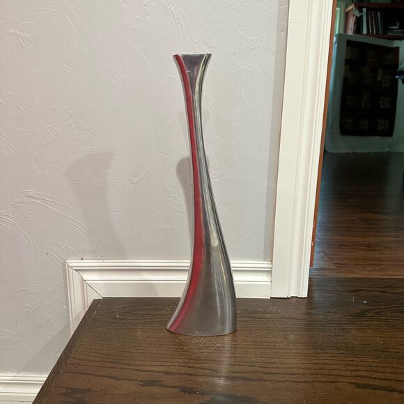 Extra Tall Pewter Bud Vase 19 inch by Armel Interprise - Picture 9 of 12